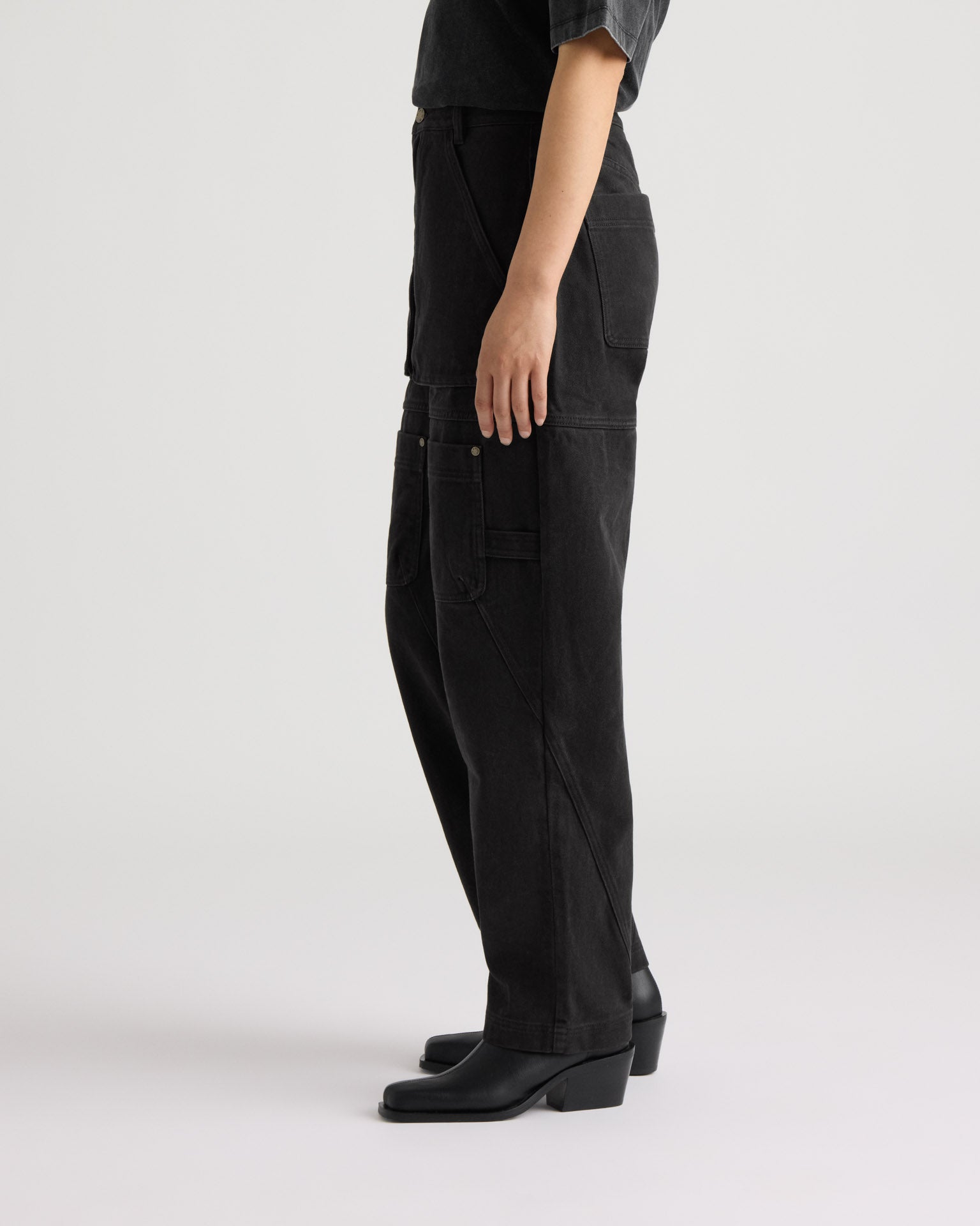 kanuk-kiamika-pantalon-cargo-en-serg-jambe-ballon-femme image 4