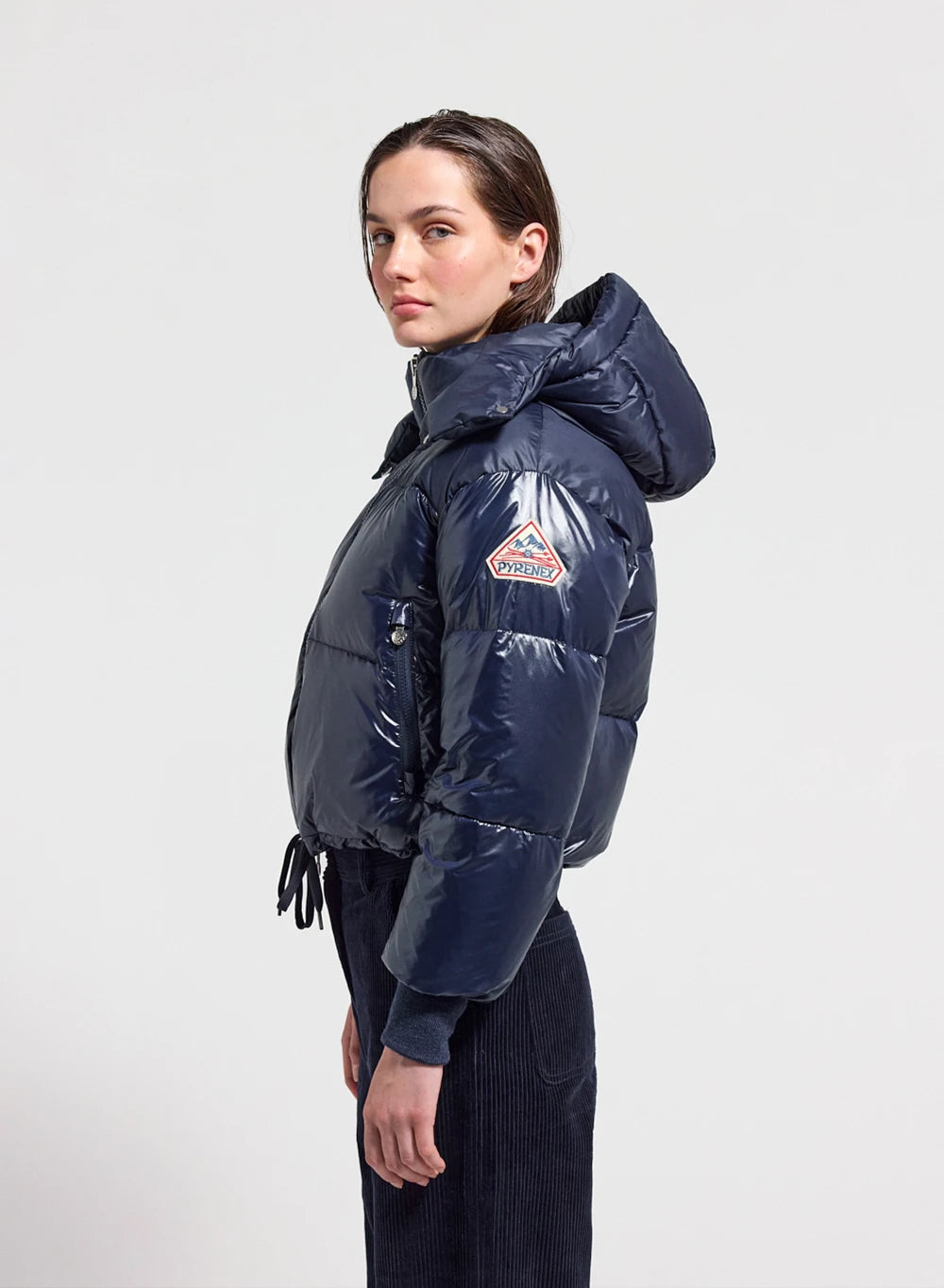 pyrenex-altic-doudoune-courte-femme-capuche-bleu-marine image 3