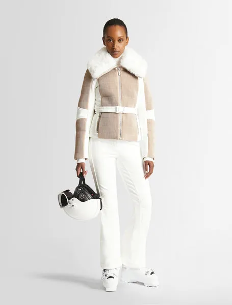 fusalp-gitu-veste-de-ski-femme-smock-ceinture-fourrure image 1