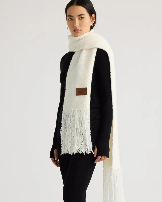 kanuk-radisson-foulard-en-maille-boucl-e-franges image 1