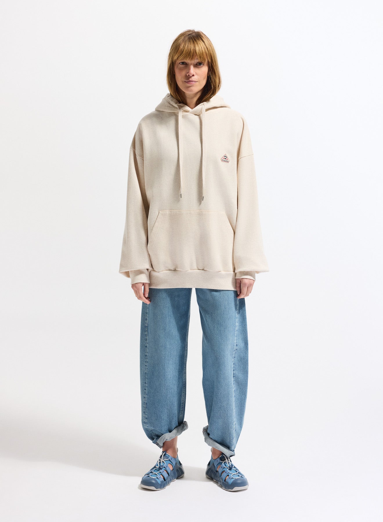 pyrenex-journey-sweat-capuche-unisexe-cr-me-coton-bio image 3