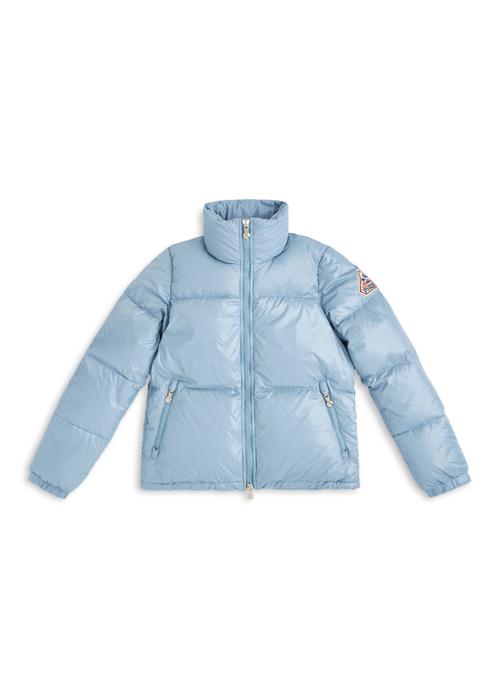 pyrenex-goldin-doudoune-courte-brillante-femme-dusty-blue image 5