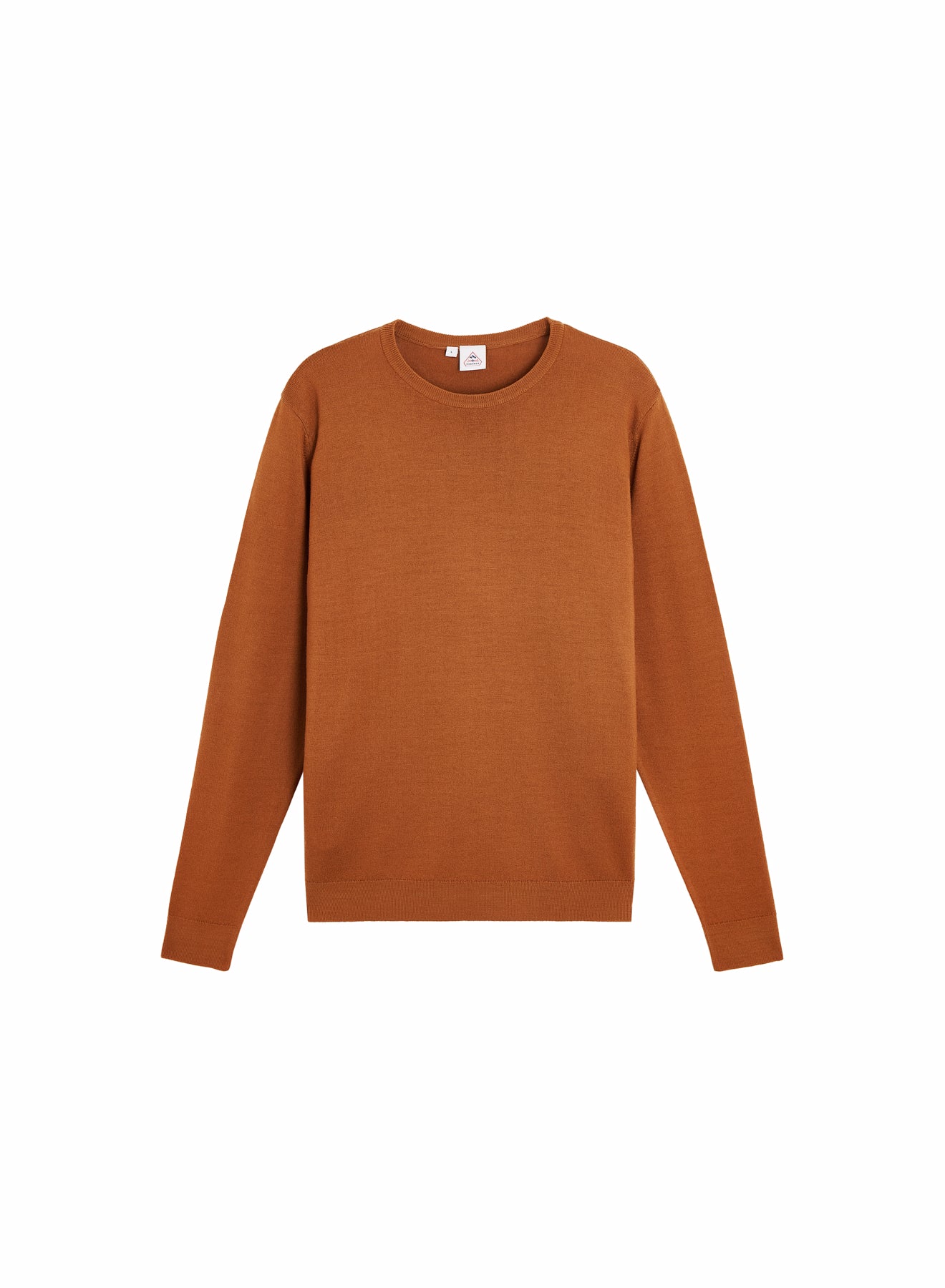 pull-col-rond-homme-pyrenex-omhet-marron-laine-m-rinos image 3