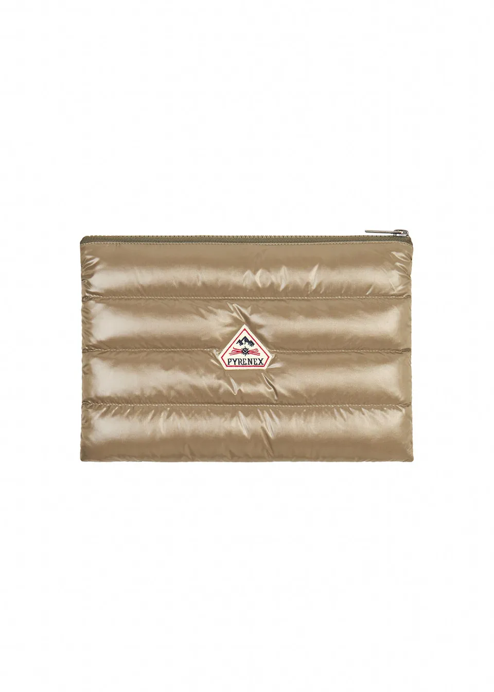 pyrenex-down-pouch-pochette-matelass-e-duvet-vintage-khaki-clair image 1
