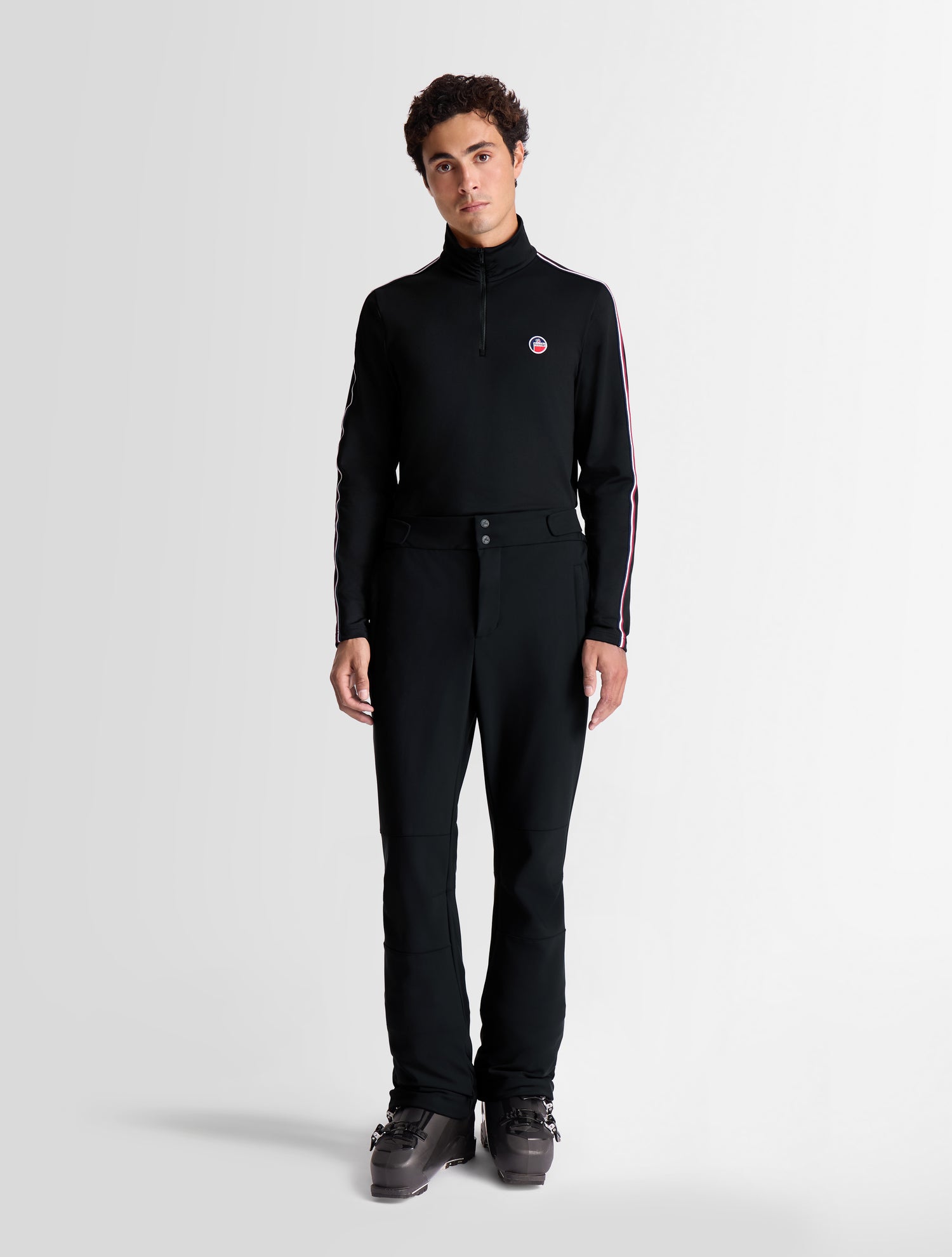 fusalp-sous-pull-mario-top-powerstretch-zipp-bandes-contrast-es image 1