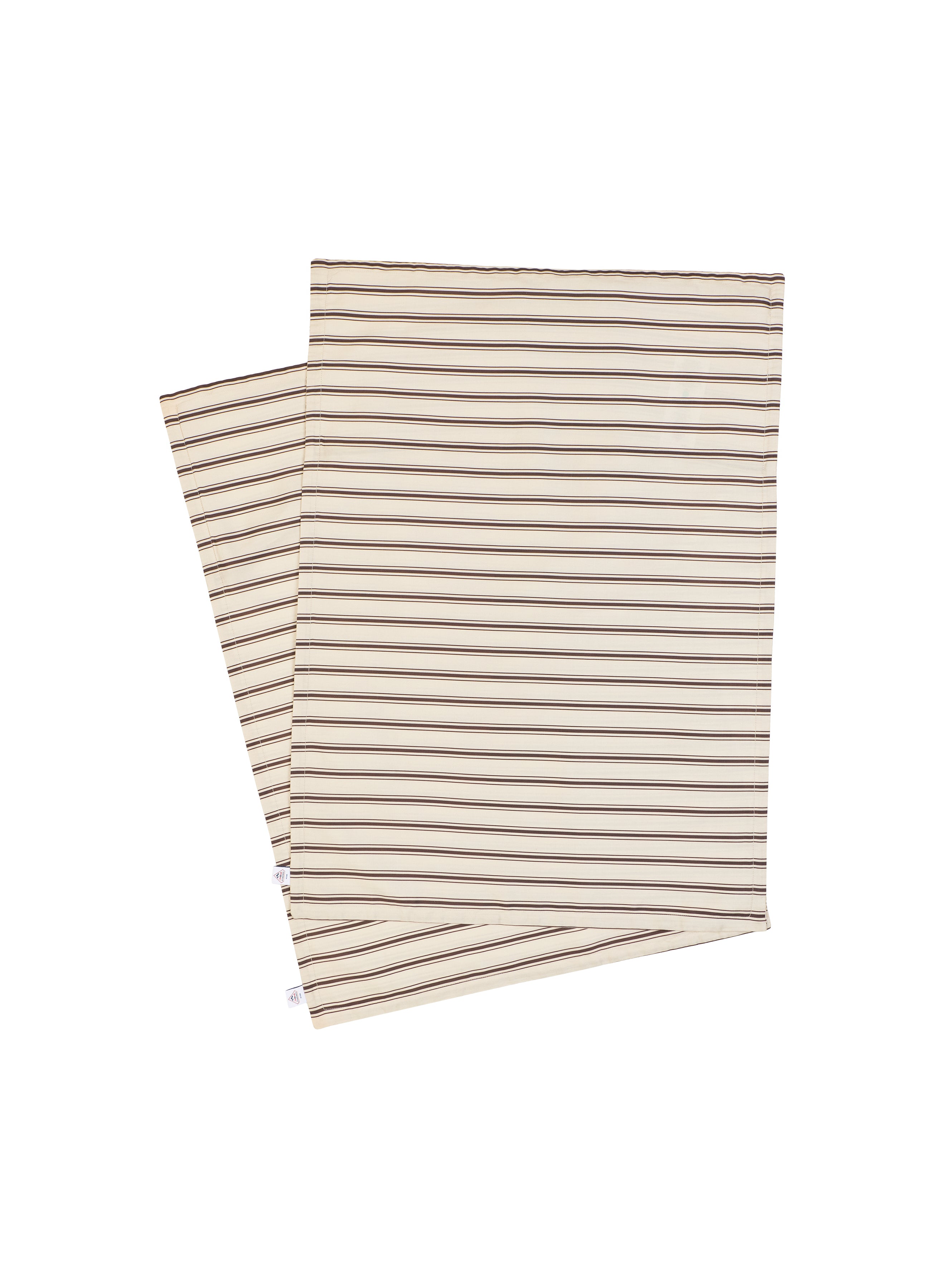 pyrenex-lily-lot-2-taies-d-oreiller-rayures-marron-cru-coton-tencel image 8