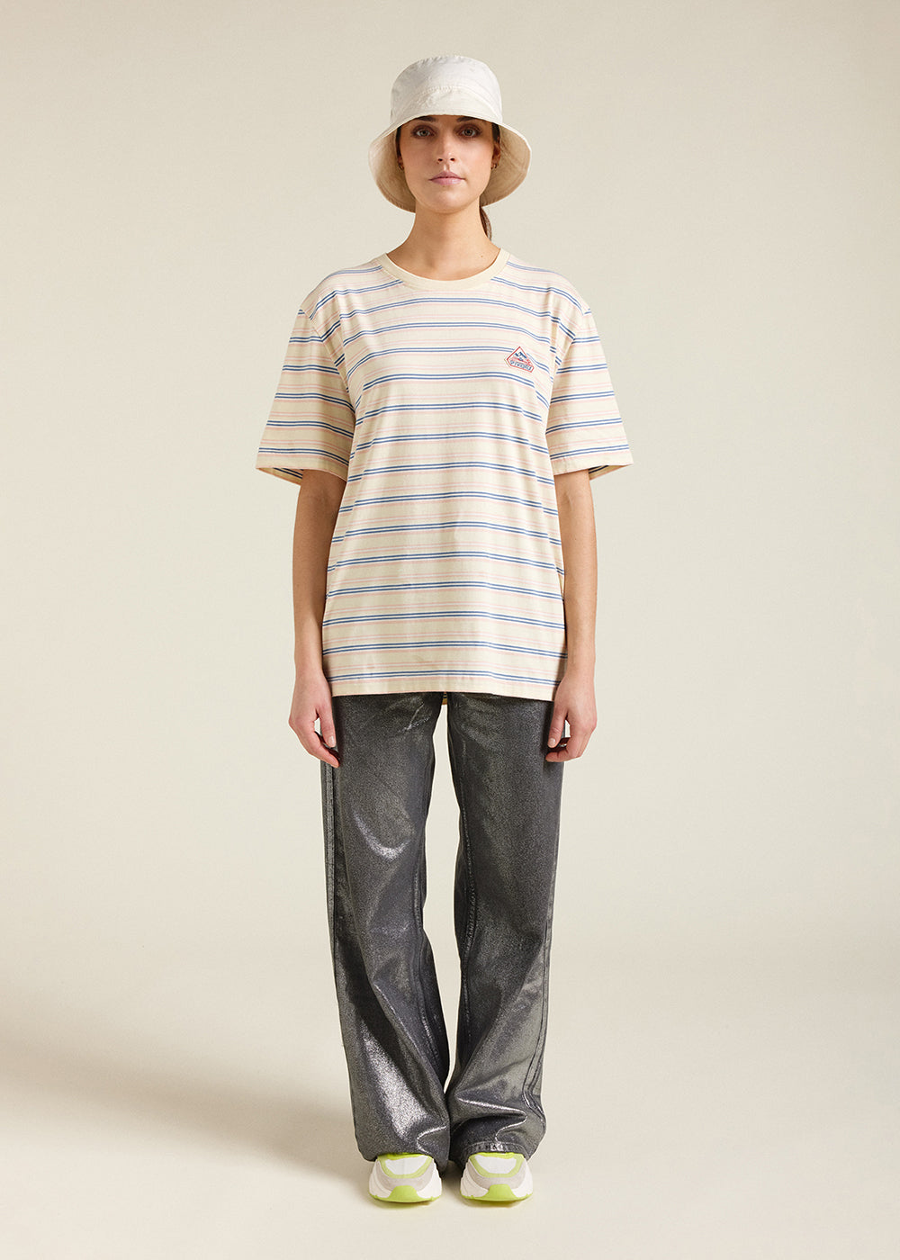 pyrenex-horizon-t-shirt-unisexe-rayures-anise-flower image 2