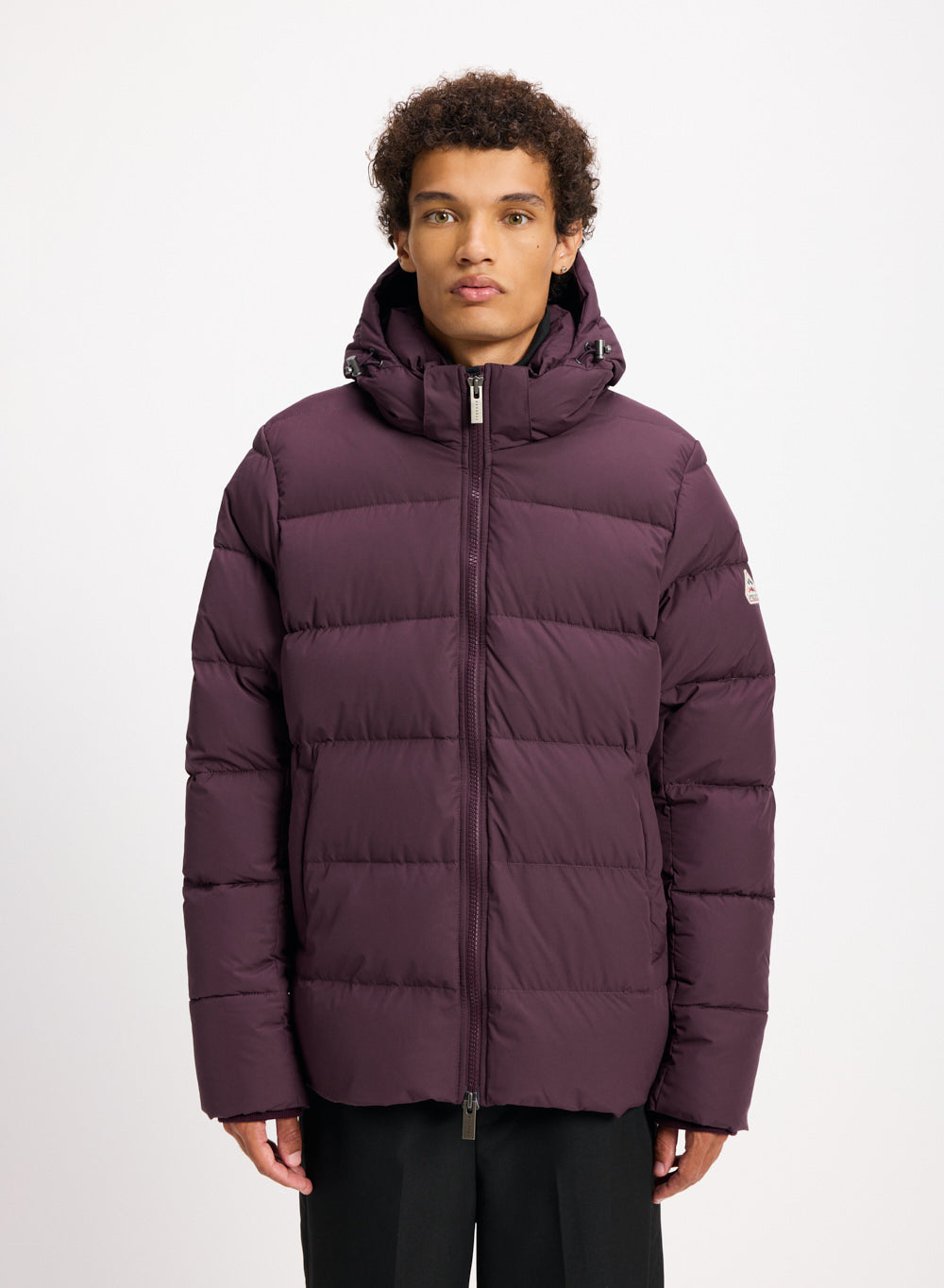 pyrenex-spoutnic-doudoune-homme-capuche-amovible-bordeaux image 1