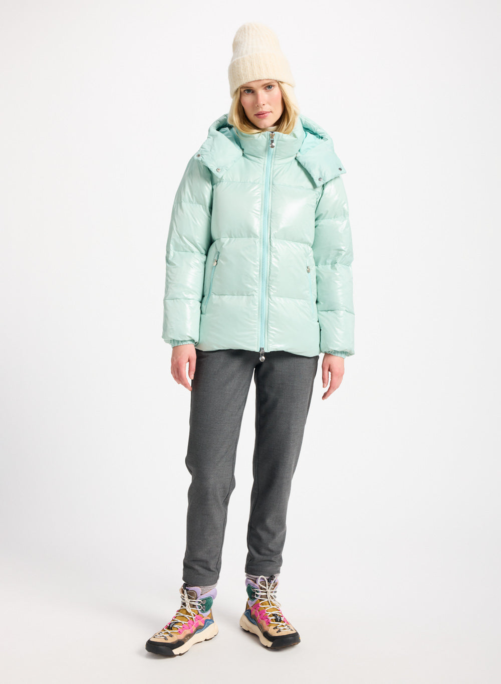pyrenex-lively-doudoune-brillante-femme-vert-d-eau image 2
