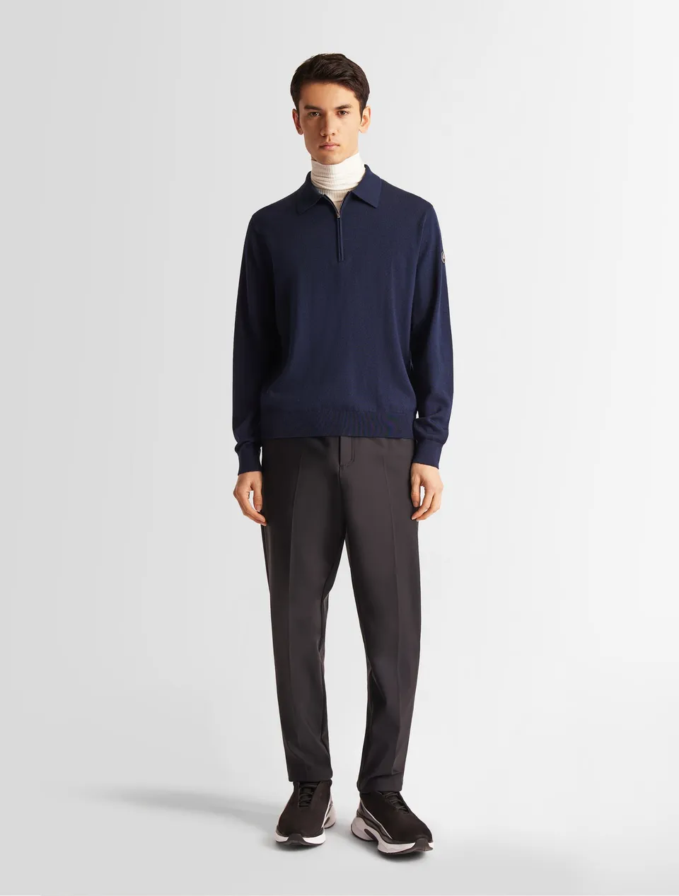 fusalp-pull-clovis-pull-polo-zipp-homme-laine-et-soie image 1