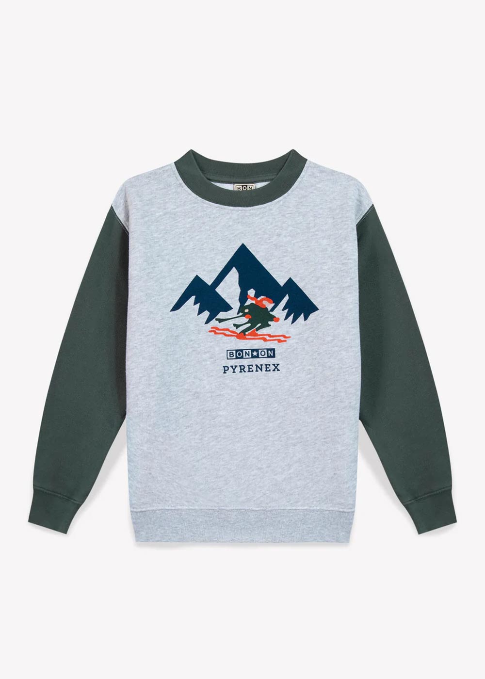 pyrenex-x-bonton-sweat-sandy-enfant-gris-chin-en-coton image 4