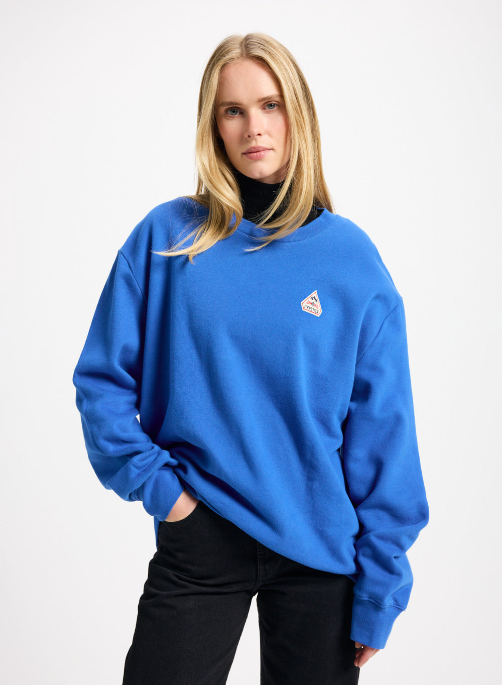 pyrenex-escou-sweatshirt-coton-bio-bleu-lectrique image 1