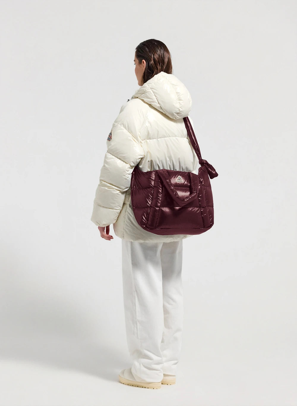pyrenex-hollow-sac-cabas-matelass-duvet-bordeaux image 2