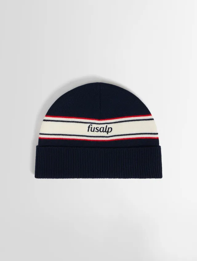 fusalp-bonnet-retro-unisexe-100-laine-tricolore image 1