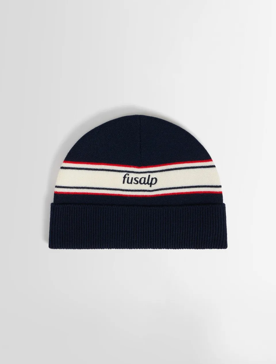 fusalp-bonnet-retro-unisexe-100-laine-tricolore image 1