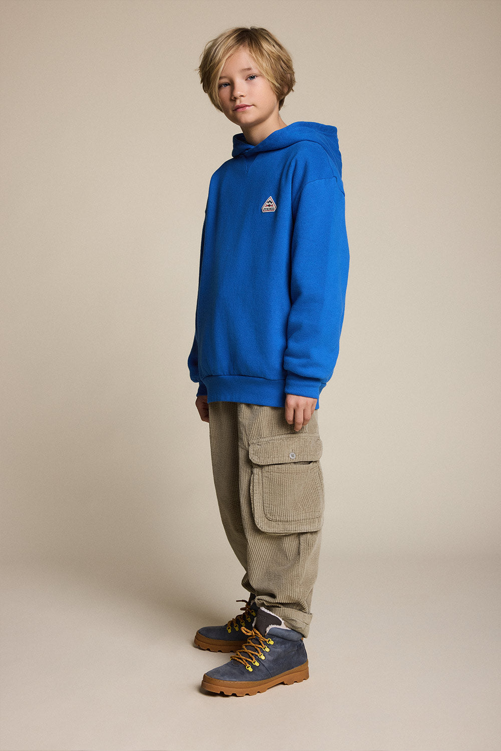 pyrenex-arcol-sweat-capuche-enfant-coton-bio-bleu-lectrique image 2