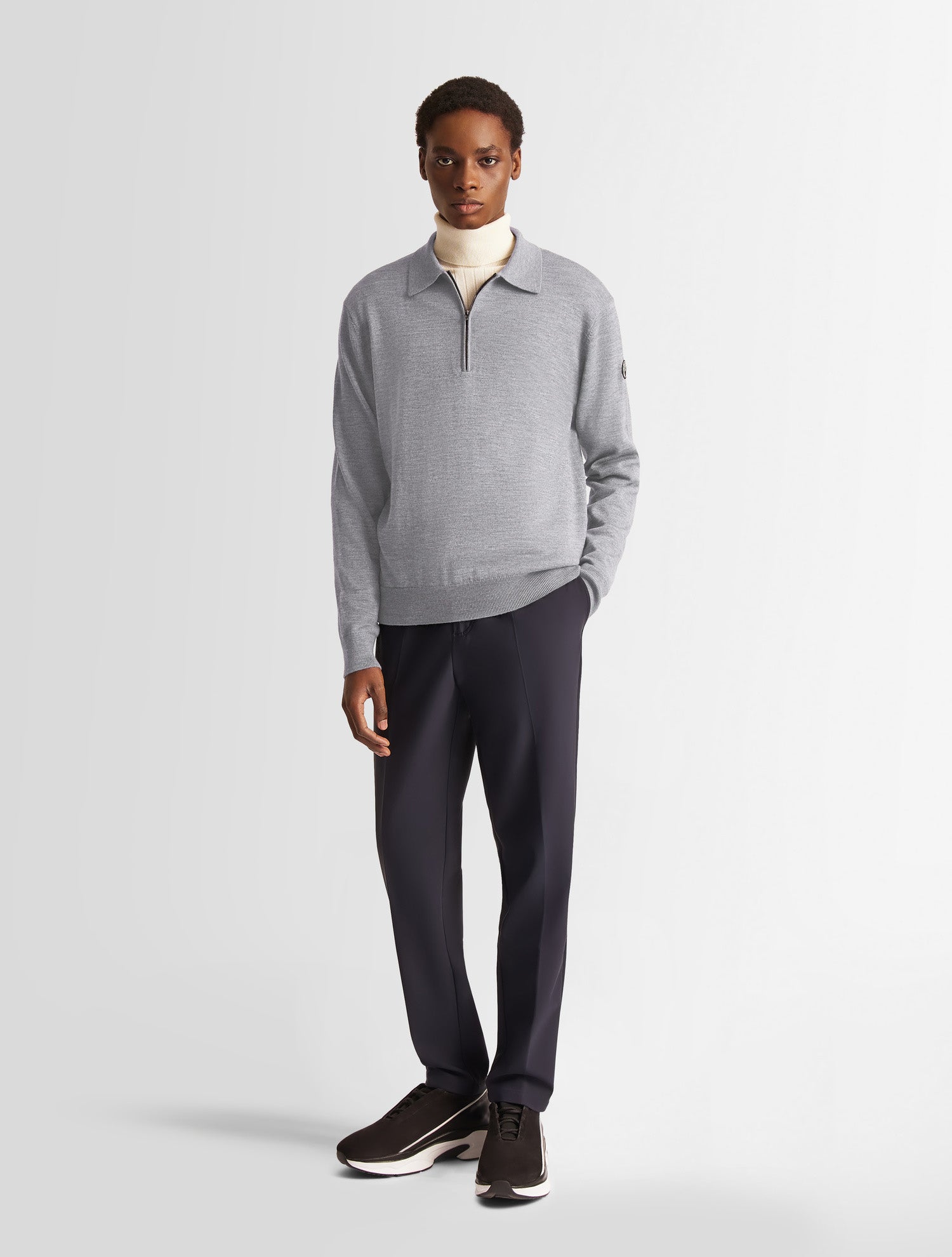 fusalp-pull-clovis-pull-col-polo-zipp-laine-et-soie-homme image 1