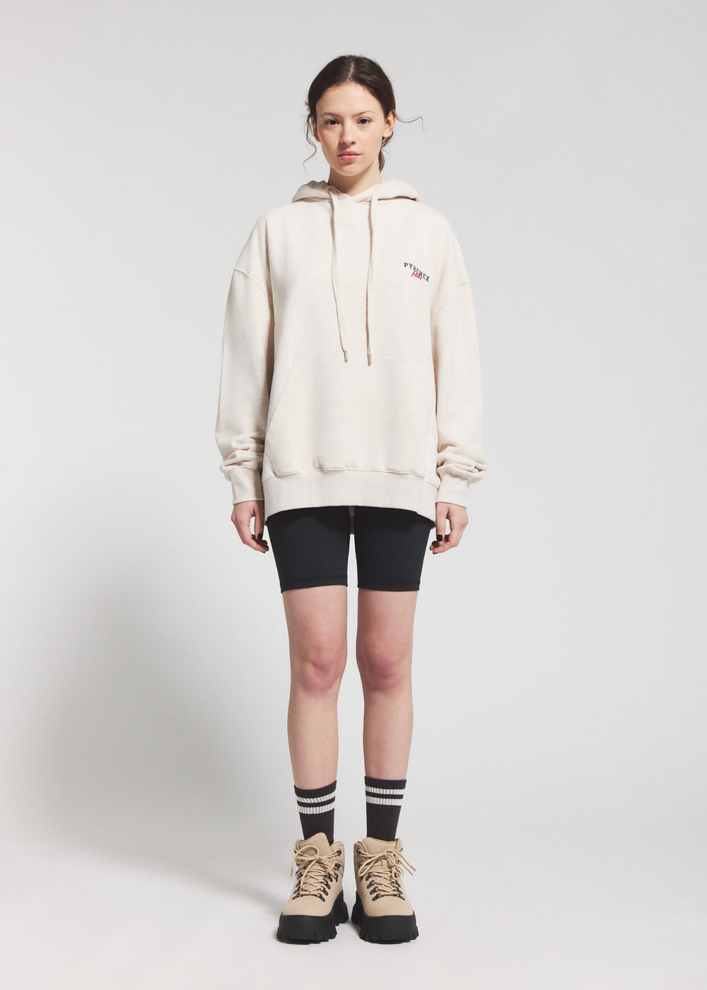 pullover-unisexe-capuche-pyrenex-sierra-cr-me-coton-bio image 3