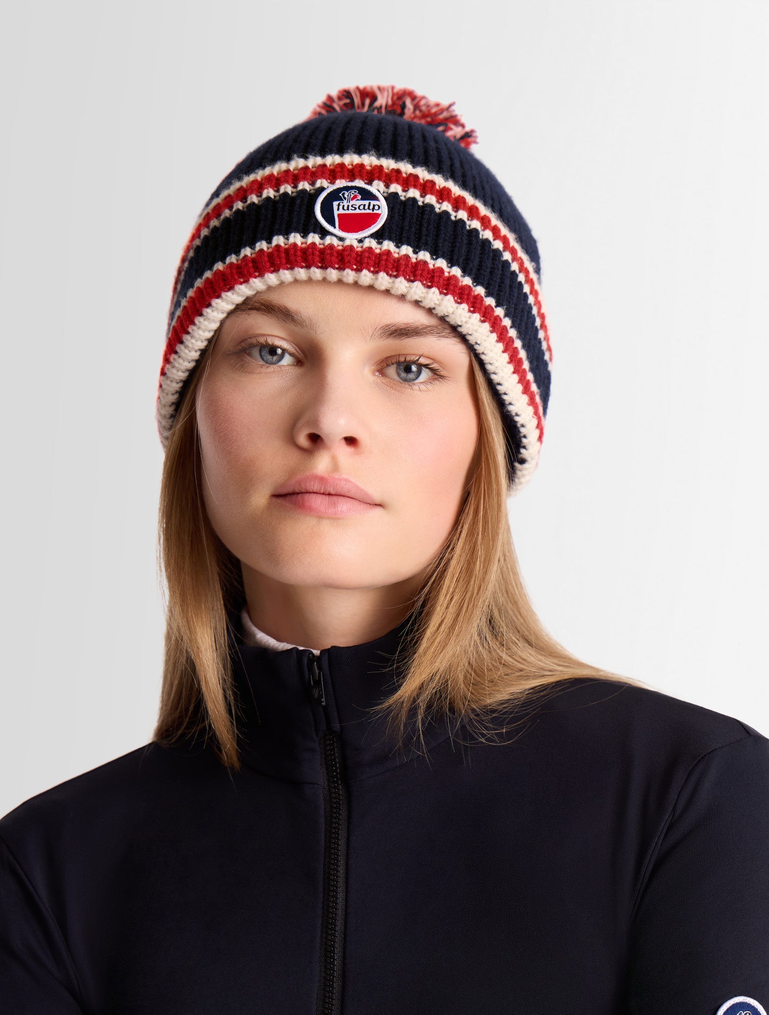 fusalp-pompon-bonnet-laine-et-cachemire-intarsia image 3