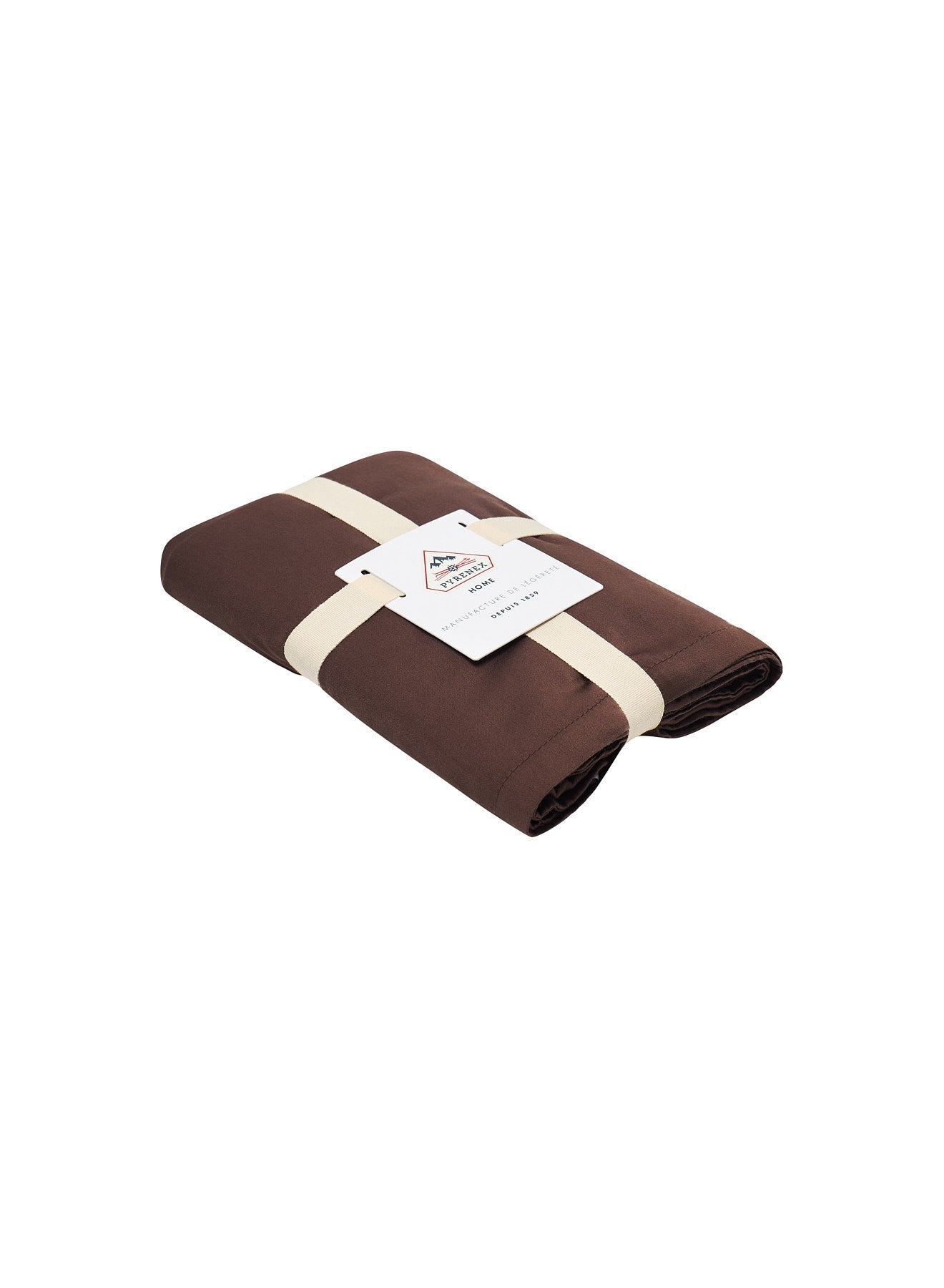 pyrenex-lily-taies-d-oreiller-x2-marron-chocolat-coton-bio-tencel image 7