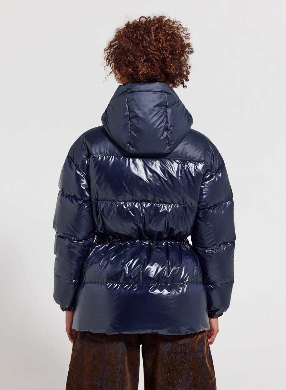 pyrenex-alexa-doudoune-femme-capuche-bleu-marine-brillante image 4