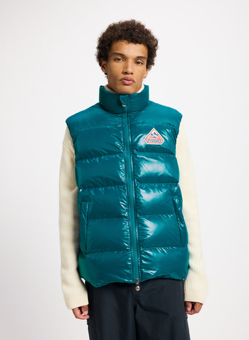 pyrenex-john-gilet-doudoune-sans-manche-unisexe-bleu-turquoise image 1