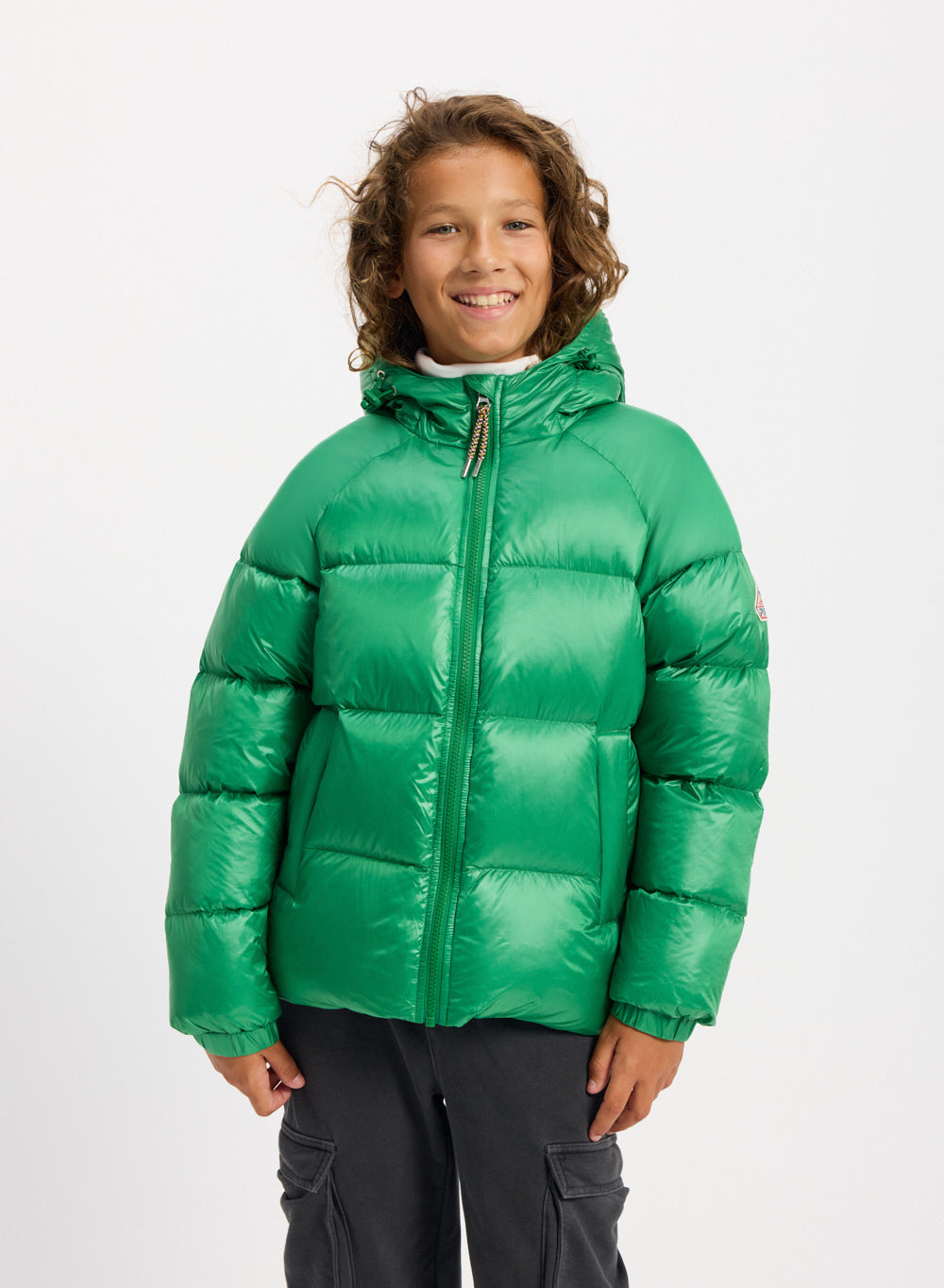 pyrenex-sten-doudoune-capuche-enfant-verte image 1