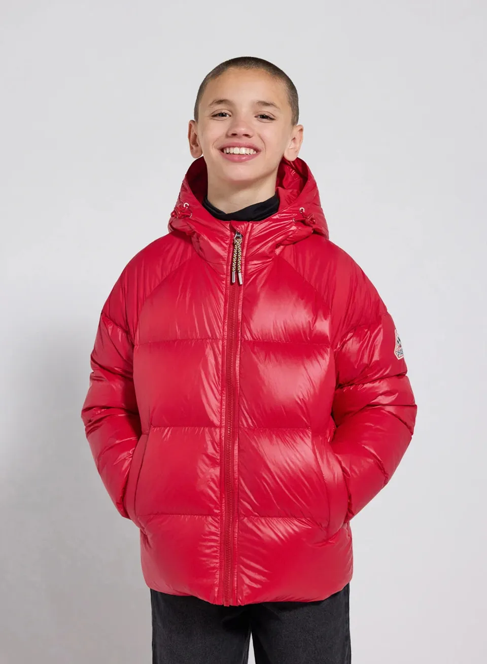 pyrenex-sten-doudoune-capuche-enfant-rouge image 1