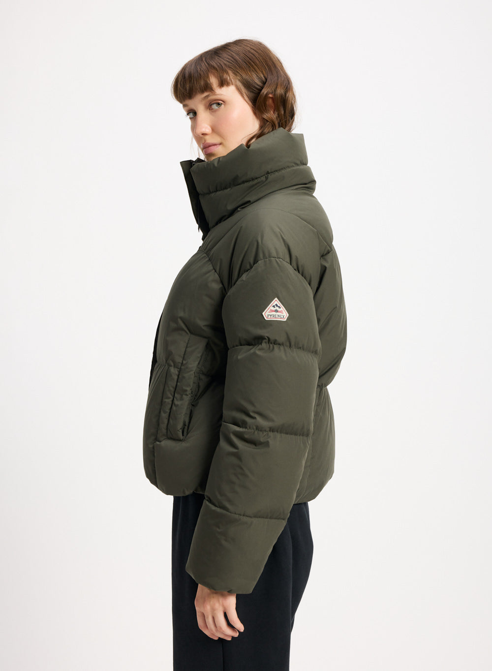 pyrenex-harmonie-crop-khaki-doudoune-courte-femme-relax image 3