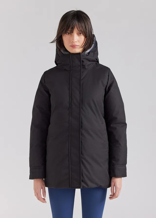 parka-femme-pyrenex-charlotte-duvet-naturel-noire image 1