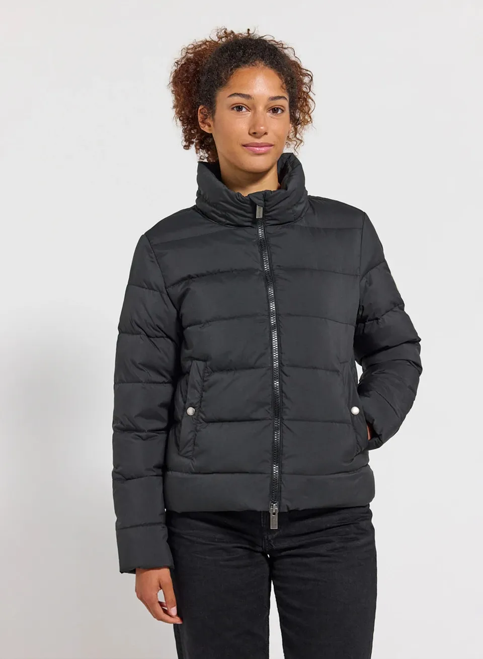 pyrenex-spoutnic-doudoune-femme-noire-capuche-amovible image 1